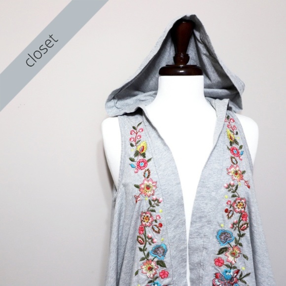 Johnny Was Jackets & Blazers - Johnny Was JWLA Grey Vest